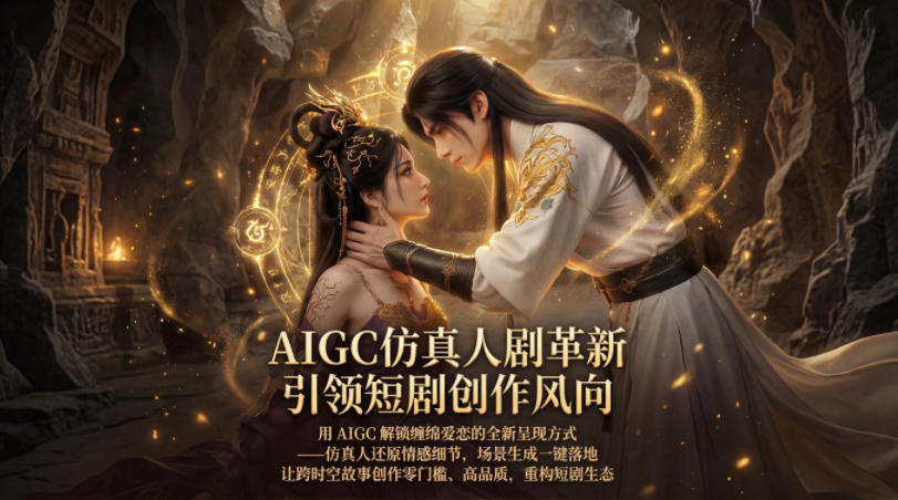 AIGC仿真人《合欢宗》短剧教学，用AIGC解锁缠绵爱恋的全新呈现方式，让跨时空故事创作零门槛、高品质，重构短剧生态-图片1
